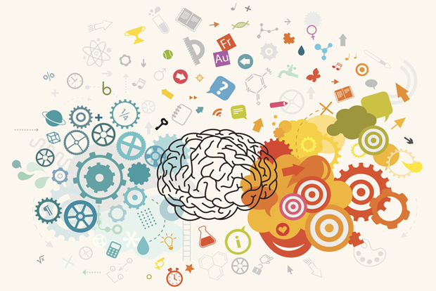 여러 가지 생각으로 가득한 뇌