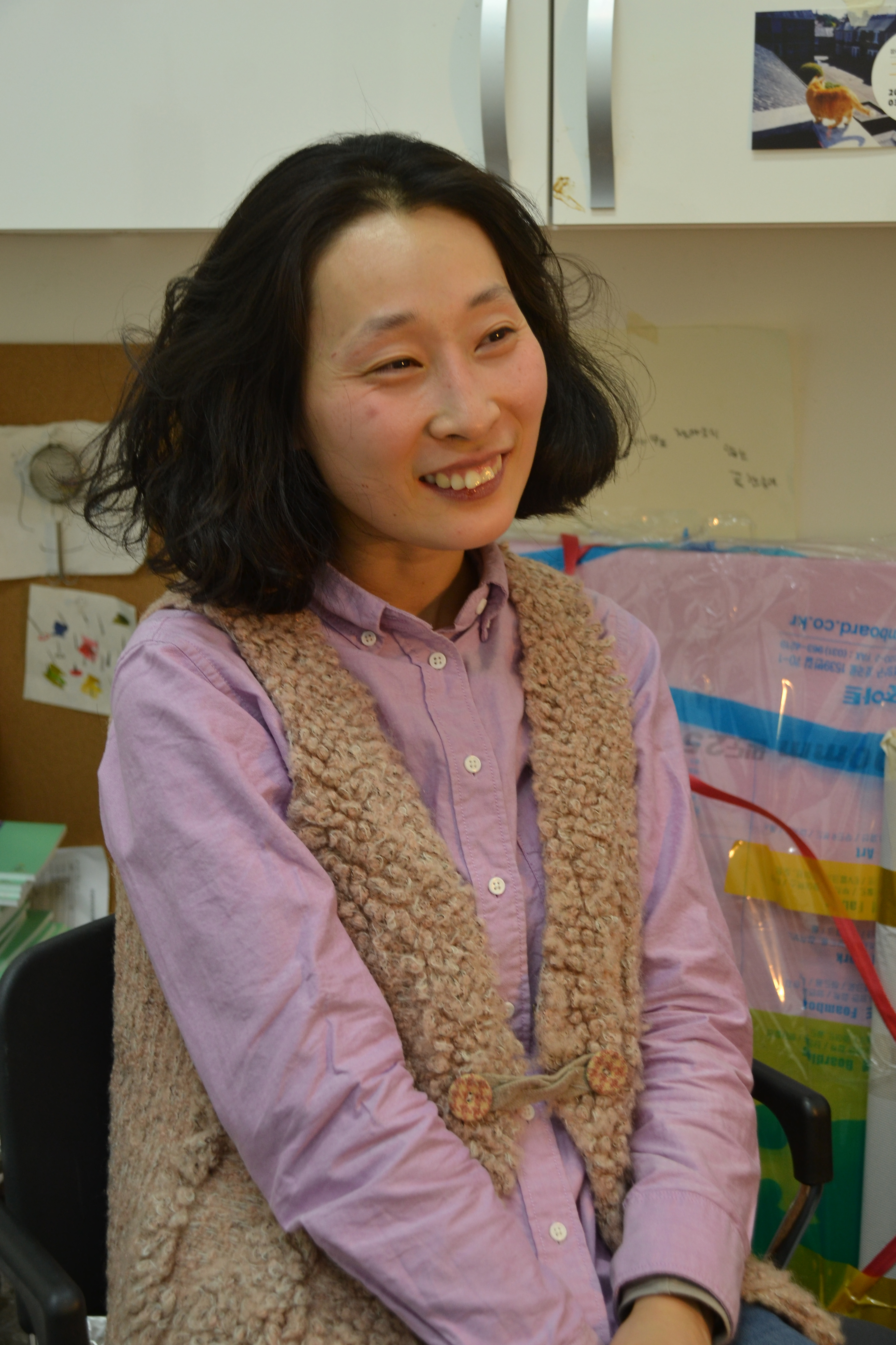 ▲ 잠실창작스튜디오 6기 입주작가로 다매체 예술을 펼쳐내는 이민희 작가