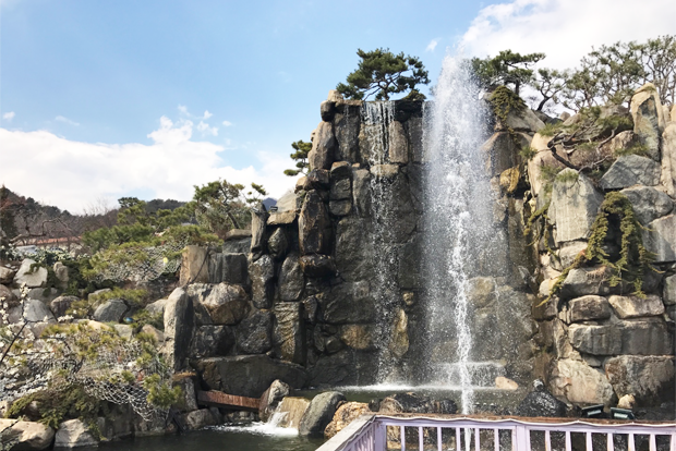 경기도 포천에 위치한 허브아일랜드 인공분수