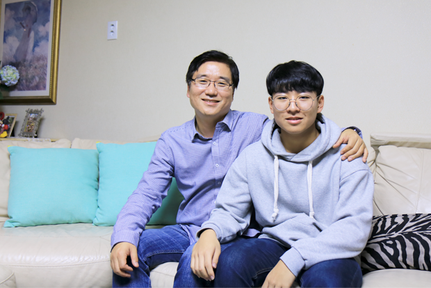 푸르메재단 정기기부자로 함께하고 있는 정현식‧홍찬 부자