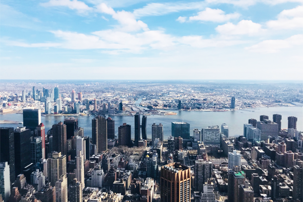 엠파이어 스테이트 빌딩에서 내려다보이는 맨해튼 시가지