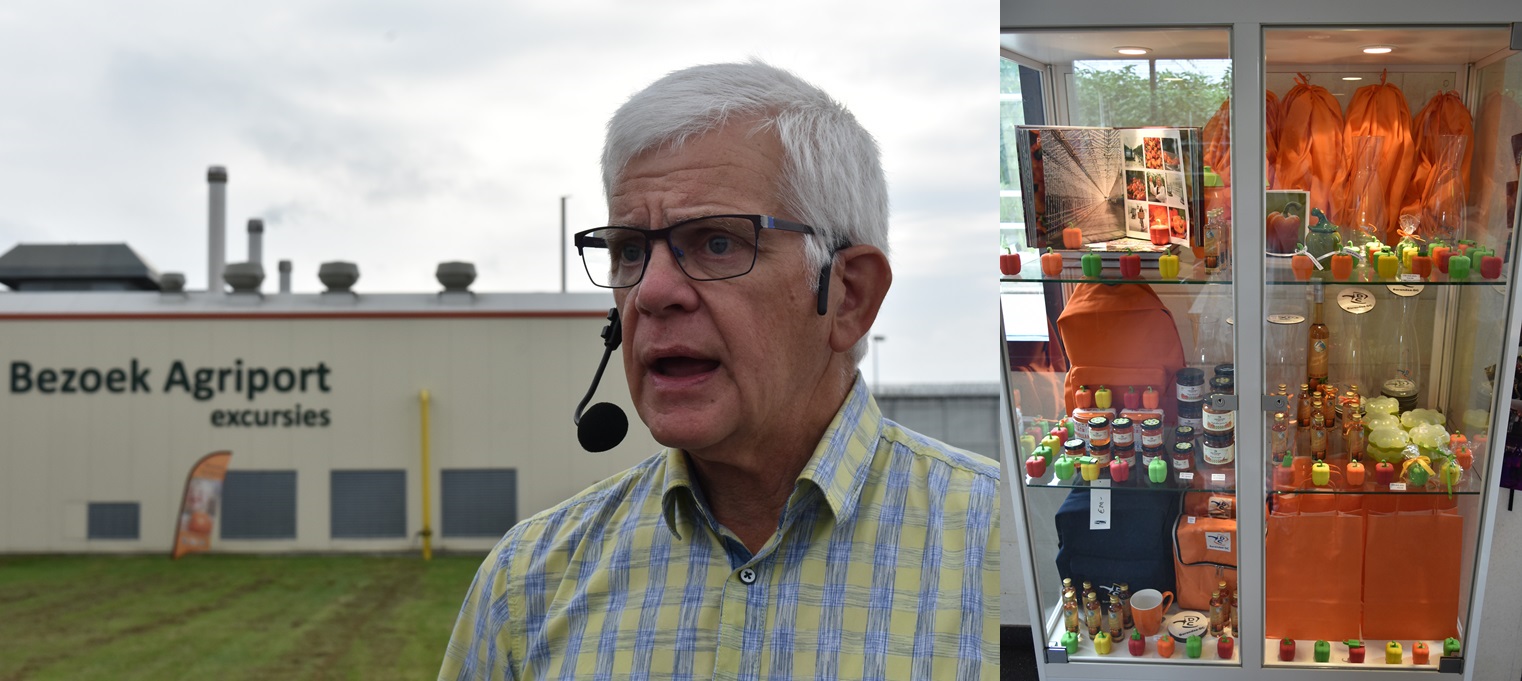 베쥬크 농장의 전문 투어가이드 벤 탑스 씨와 다양한 농업상품