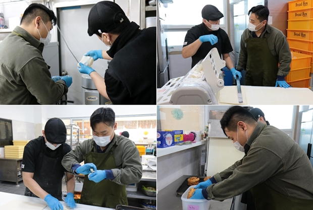 최보갑 간사의 베이킹 실습 장면