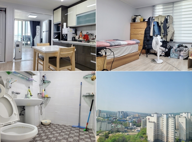 효진 씨와 광채 씨가 함께 살고 있는 아파트 