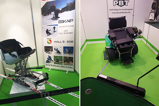 장애인용 스키와 골프 보조기기