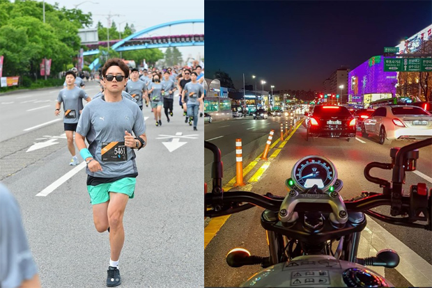 직장생활과 육아 틈틈이 다양한 취미생활을 즐기는 모습 (김주성 님 인스타그램)