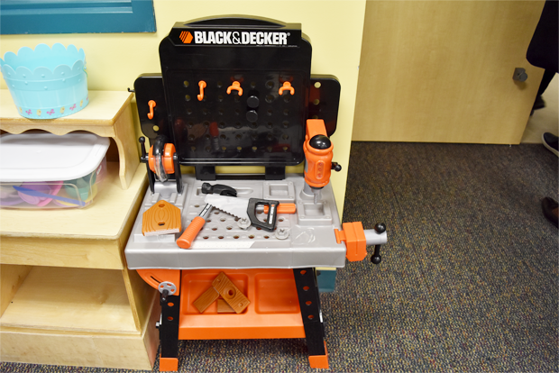 작업치료실에 있는 공구세트