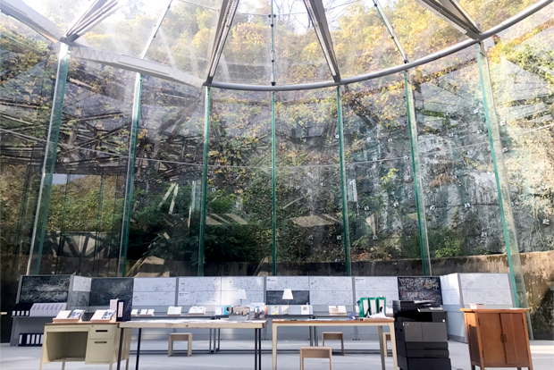 석유저장탱크를 개조한 문화비축기지 내부 공간 (홍서윤 제공)