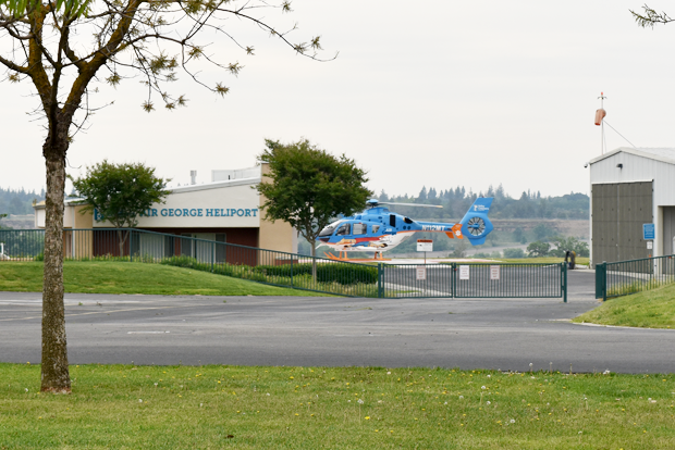응급 환자 이송용 헬기와 이착륙장