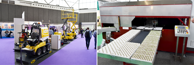 IT제조업 박람회를 방불케 하는 첨단 장비와 모종을 정밀하게 옮겨 심는 식재기기.