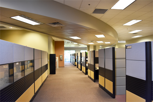 사례관리자(case manager)와 상담사 등이 근무하는 사무실 전경