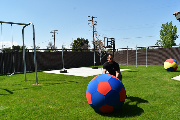 야외활동을 할 수 있는 앞마당
