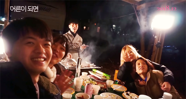 언니 없이 친구들과 캠핑카로 떠난 여행지에서 (출처 : 생각많은 둘째언니 유튜브)