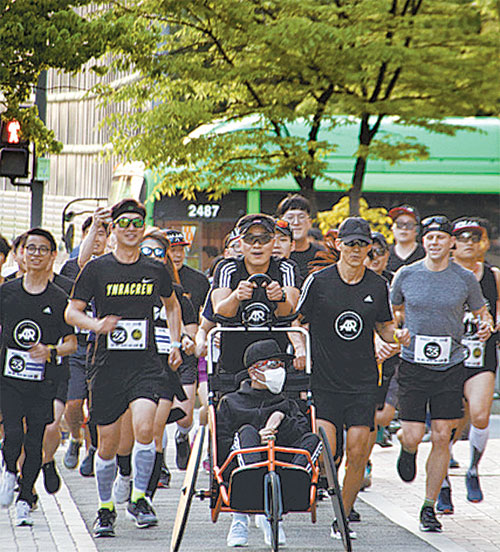 지난해 열린 푸르메재단 넥슨어린이재활병원 개원 기념 미라클365런 모습. 푸르메재단 제공