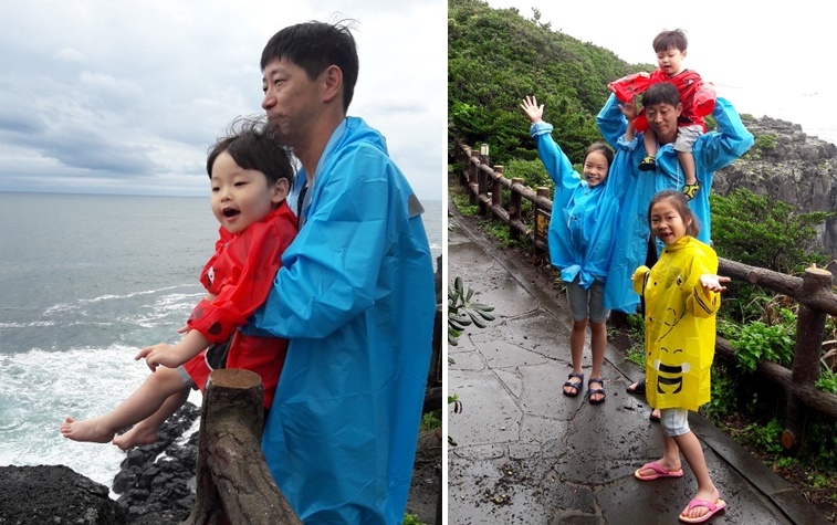 가족의 바다산책