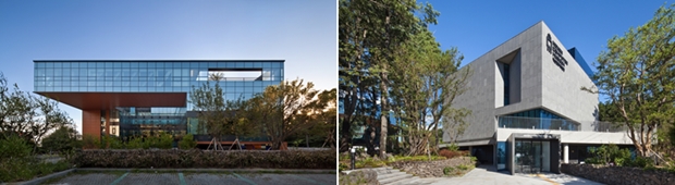 제주시에 있는 NXC센터와 그 옆에 있는 넥슨컴퓨터박물관